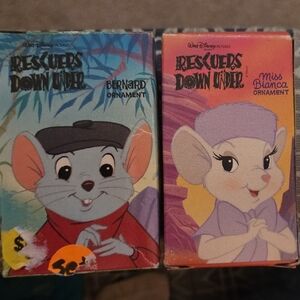 Disney Rescuers Down Under Bernard and Miss Bianca Collectibles
